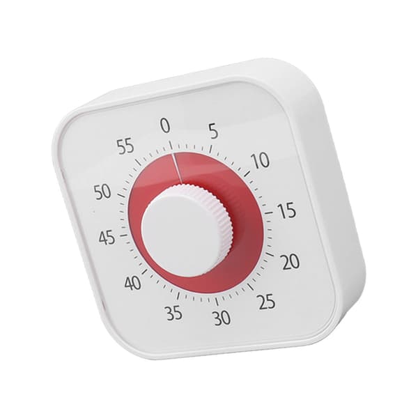60 min Visuell Timer Tyst Nedräkning 60 Minuter Barn Visuell Timer för Kök Matlagning Timing