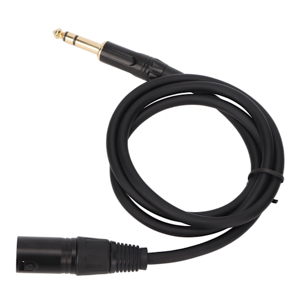 6,35 mm till XLR-kabel Hane till Hane 3-Pin Stereo 1/4 tum till XLR Balanserad Kabel för Högtalare Mikrofon Scen 1m/3,3ft