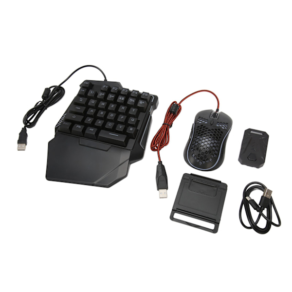 Tangentbord och Muskonverteringsset Trådbunden RGB Halvt Speltangentbord med Trådbunden Muskonverteringsadapter för Android för Harmony