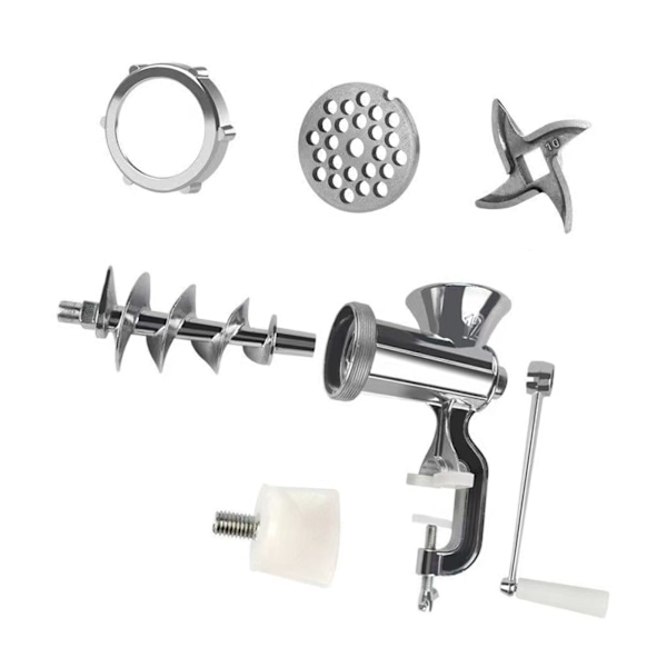 Manuell Köttkvarn Aluminiumlegering Köttmalningsmaskin Multifunktionell Matberedare Kit