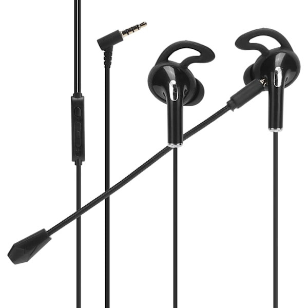 Trådbunden?Kontroll Spelheadset 3.5mm Interface E-sport Hörlurar Dubbel Mikrofon Anslutbar