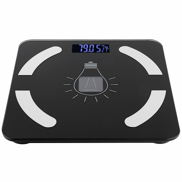 Smart Bärbar Elektrisk Våg USB-laddning Solcellsdriven 0.5KG‑180KG