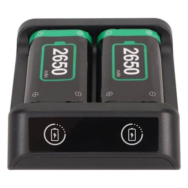 Snabbladdningsbatteripaket för Xbox, 2 st, 2650 mAh, Uppladdningsbart batteripaket med laddare för Xbox One Series S