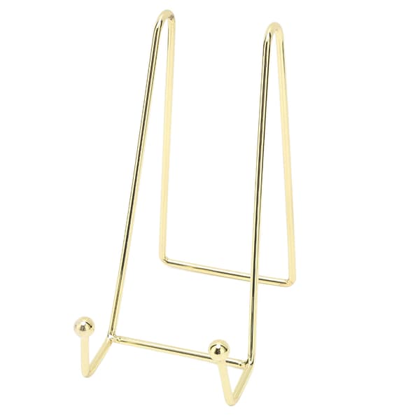 Nagelkonst Display Board Ställ Robust Elegant Metall Multifunktionell Bildram Hållare Ställ Guld