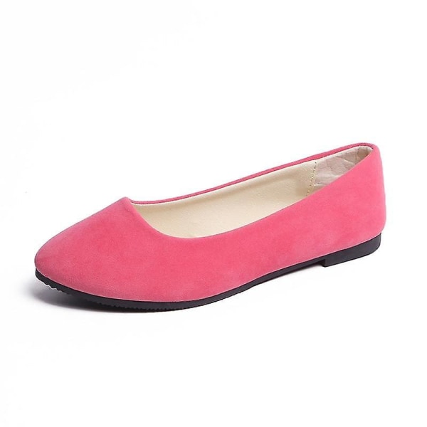 Damer med spetsiga tå Loafers Skor Peach red 7