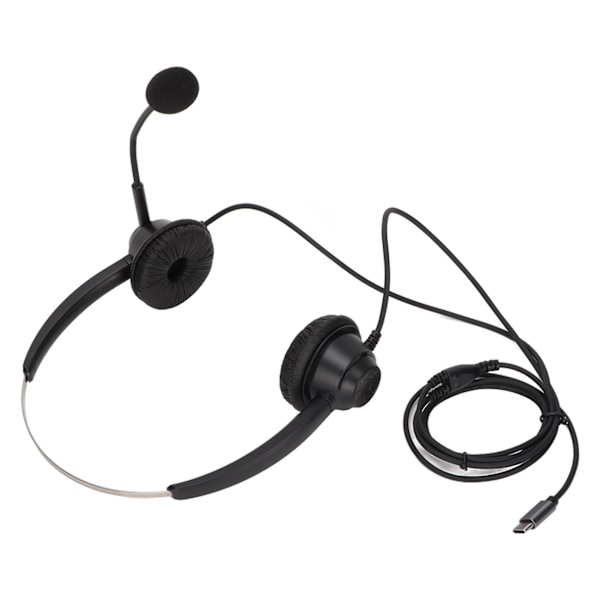 H360?TYPE?C Binauralt Business Headset Dubbelsidigt Headset för Callcenter Onlinekurs Konferenssamtal