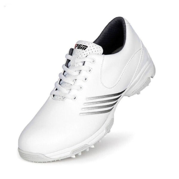 Damvattentäta anti-slip golfskor Gray White 37