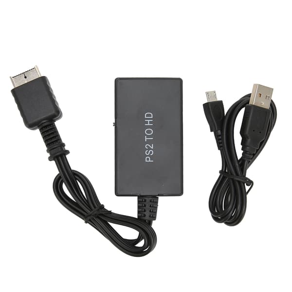 Adapter för PS2 till HD Multimedia Interface, stödjer 720P 1080P växling, hög precision, Full HD videokonverterare för PS2