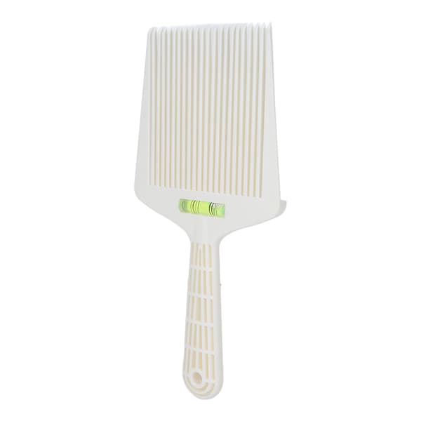 Barber Flat Top Kam Professionell med Exakt Vattenpass Vit