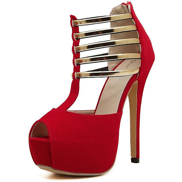 High Heels Sandals, Women Shoes Red 9