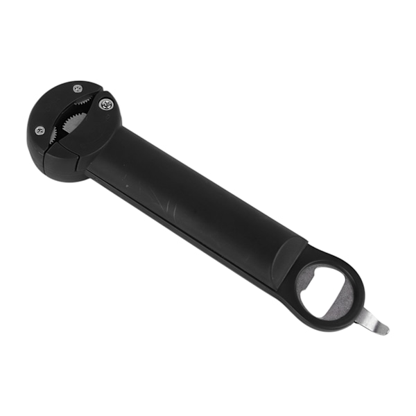 Flasköppnare Burköppnare Magnetisk Locköppnare Multifunktionell 3 i 1 Rostfritt Stål Enkel Burköppnare Justerbar för Svaga Händer Svart