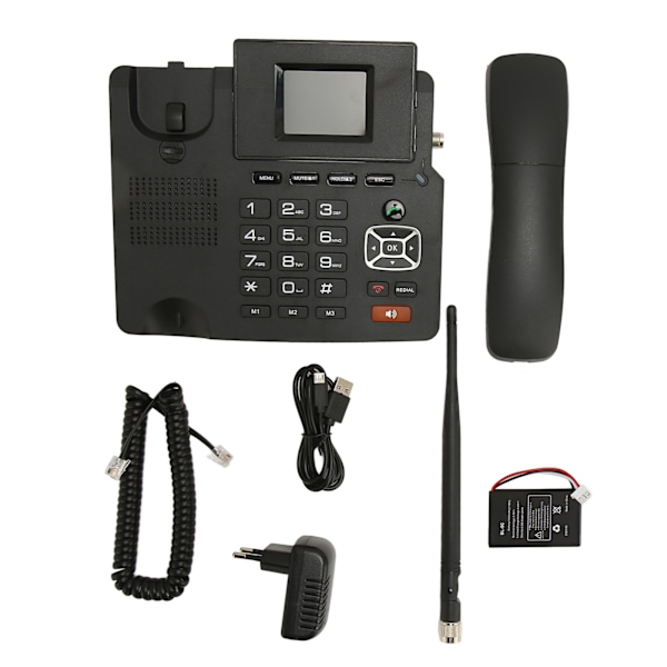 4G VOIP Dual Mode Fast Telefon Multifunktionell SIP Nätverk WiFi IP-telefon för Kontor Hem EU-kontakt 100?240V