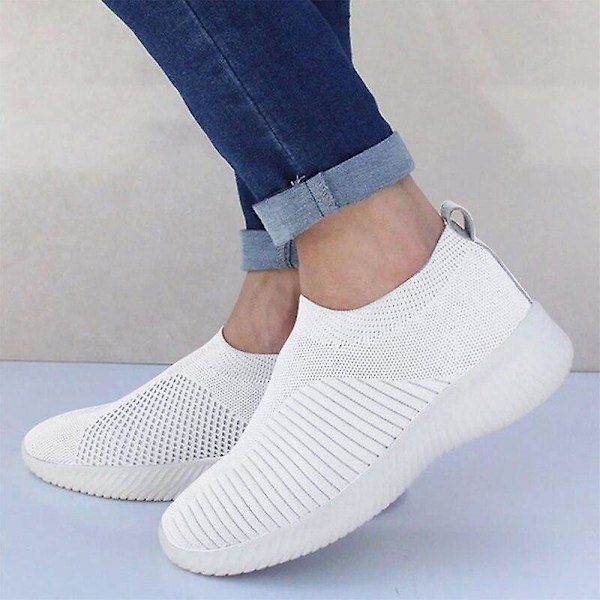 Nya kvinnor vår sommar mjuka sneaker (set 1) 826white 41