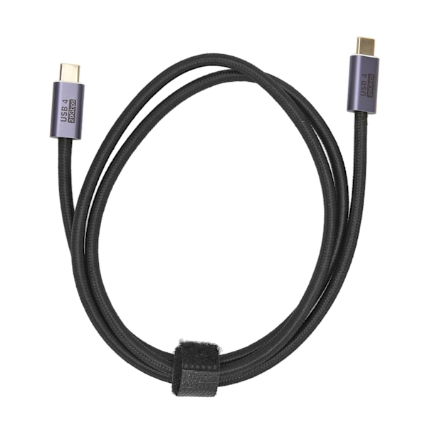 USB 4.0 Kabel Multifunktionell 20Gbps Höghastighetsöverföring HD 8K 60HZ Stöd PD100W Typ C till Typ C Kabel 100cm