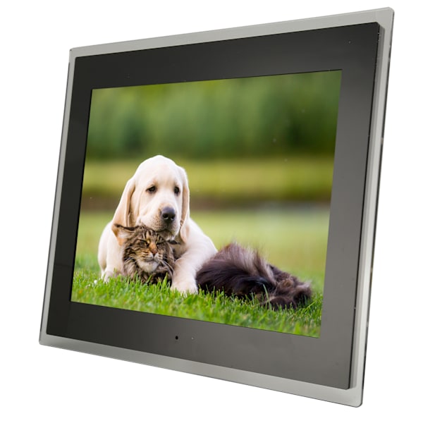 15 tums digital fotoram 4:3 IPS HD-skärm 1024x768 Stöder video ljud bild elektronisk digital bildram 100?240V EU-kontakt