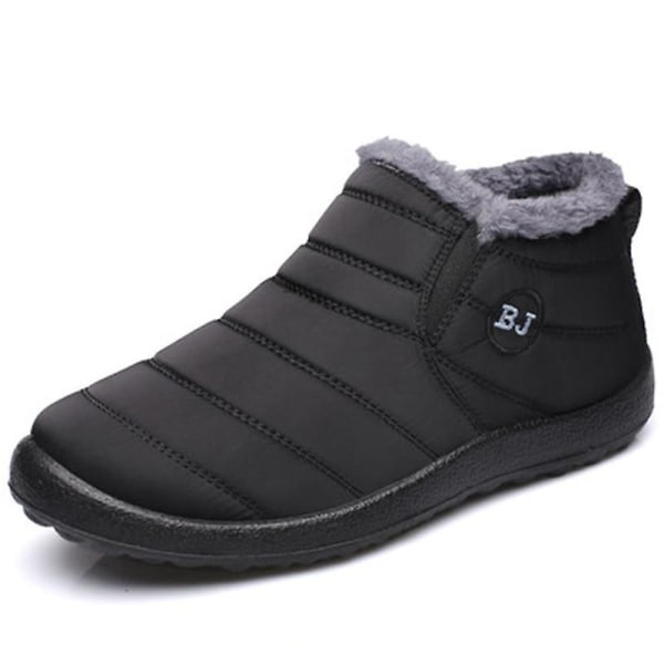 Winter Warm- Vattentät fotled, Slip-on Fur Snow, Sneakers BLACK 37