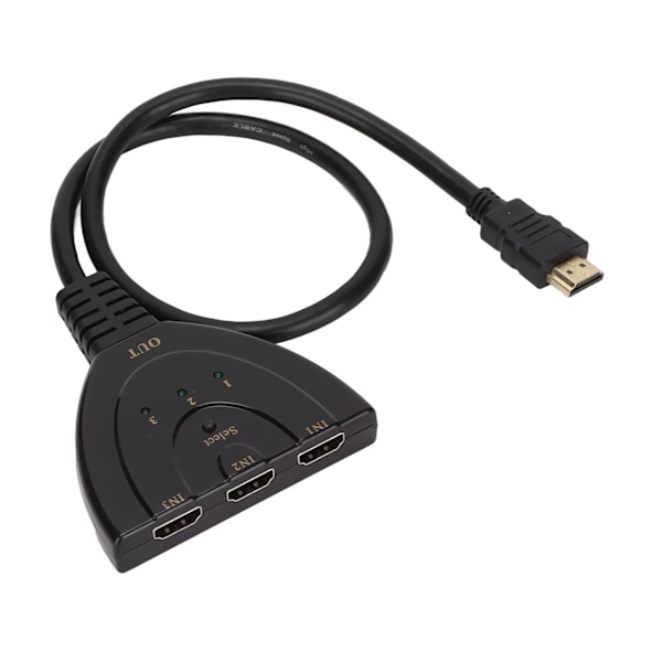 3x1 Switch Splitter Hög Upplösning HD 4K 1080P HD Multimedia Interface Switch för PS3 Kabelbox