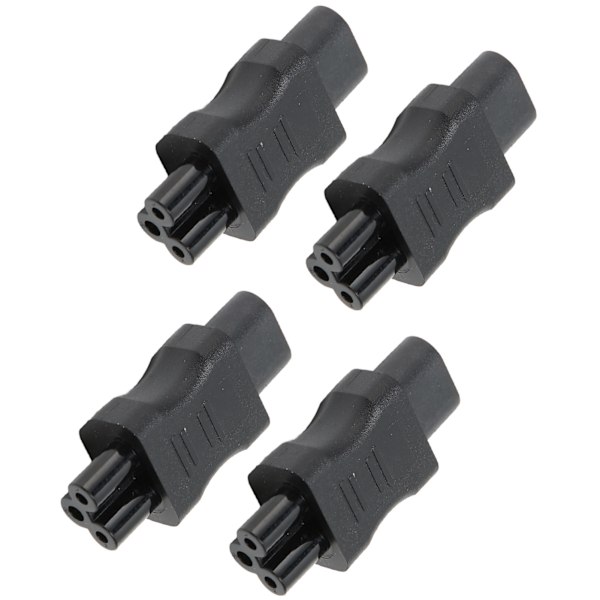 IEC320 C8 till IEC320 C5 Adapter 10A 250V 2.5A 250V Strömkabeladapter för Laptop Strömadapter UPS Server 4st