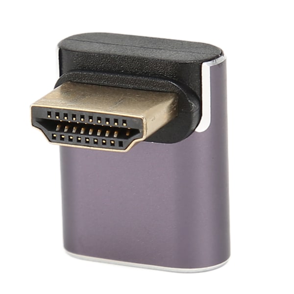 HD Multimedia Interface Adapter 8K 90 Graders Rätvinklig HD Multimedia Interface Kopplare med Indikator och Hänghål
