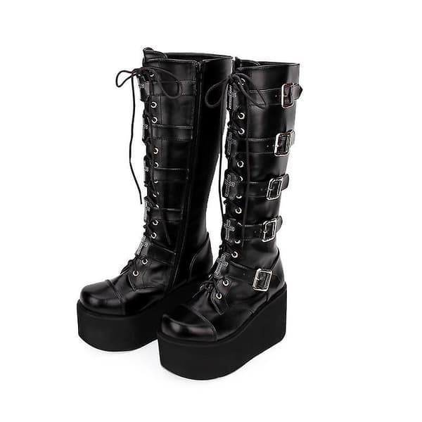 Kvinnor Motorcykel Punk Boots 15 / A
