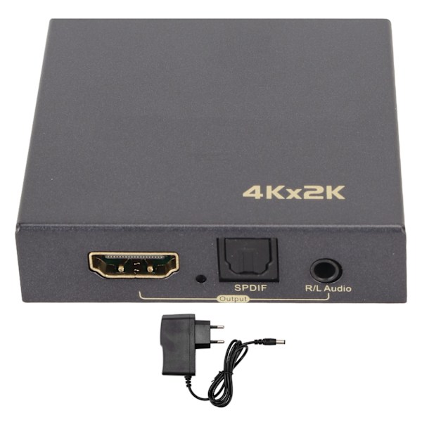 HD Multimedia Interface Extractor Version 1.4 4K 30Hz Fiber Optic 5.1 3.5mm Utgång Ljud Extractor Converter 100?240V EU-kontakt