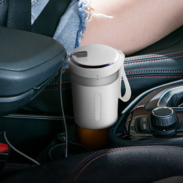 Bärbar Mini Juicepress Hushålls Fruktjuicekopp Elektrisk Juicepresskopp USB-Laddning (Vit)