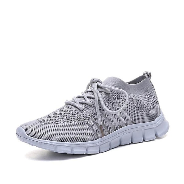 Sneakers damer Platta damskor våren ( set 2) Gray 10