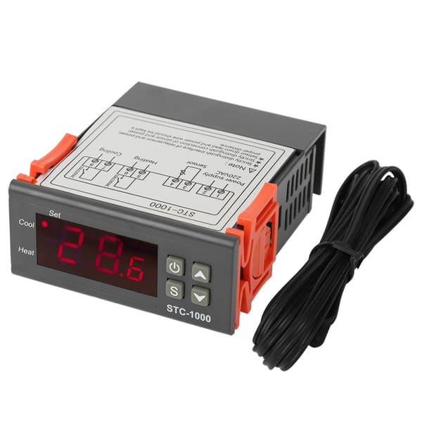 Termostat Mikrodatortemperaturregulator Digital Display Regulator Hög noggrannhet