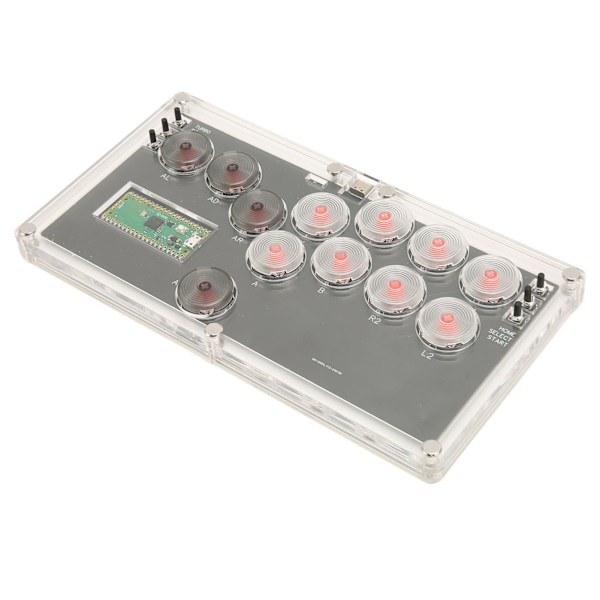 Fighting Box Flatbox Fighting Stick Controller med Hot Swap Mekaniska Tangenter Spelkontroll Joystick med RGB LED-lampa