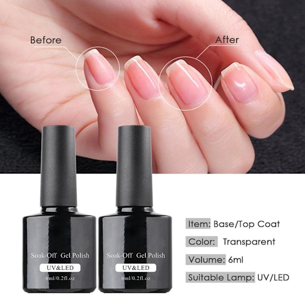 Nagel Gel Kit Builder Förlängning Polish Startset för Manikyr
