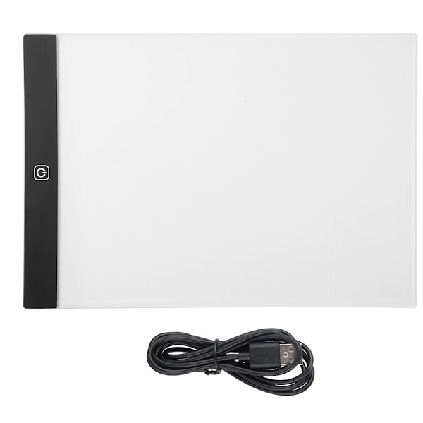 A4 LED Ljusbord USB Ritbord Skissbräda Konst Ritplatta (235*335*3mm)