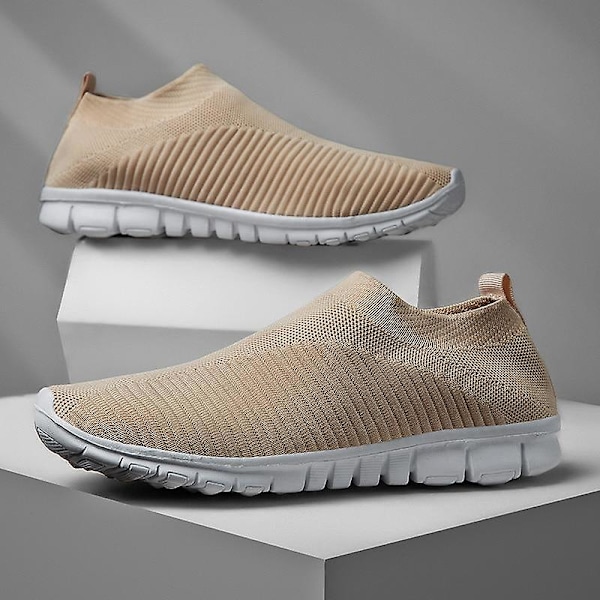 Sneakers med mesh -plattform som andas ( set 1) 207BEIGE 42