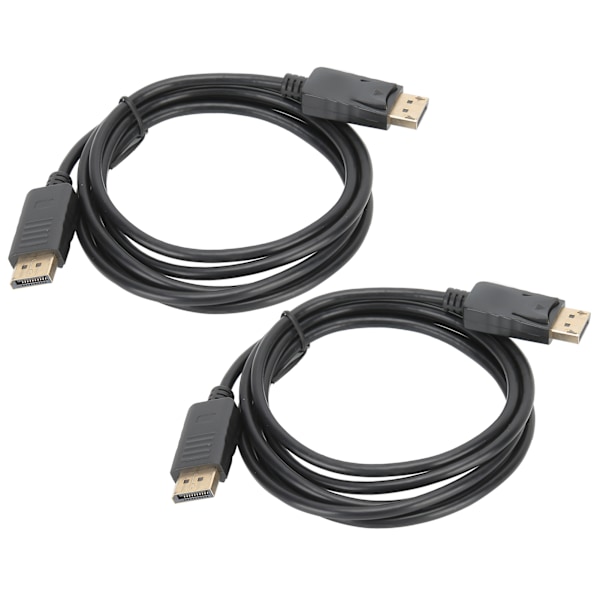 2st DisplayPort Anslutningskabel DP till DP Kabel 1.8M DP Hane till Hane Adapterkabel