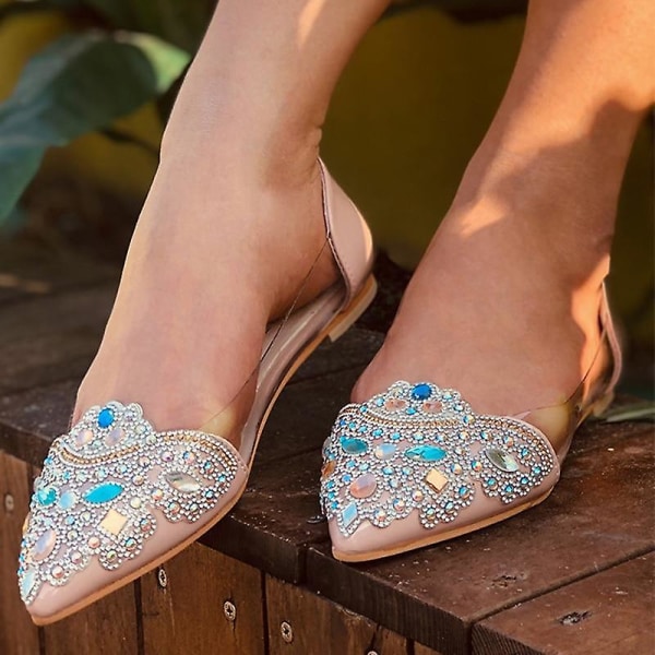 Summer Women Flat Shoes pink 6