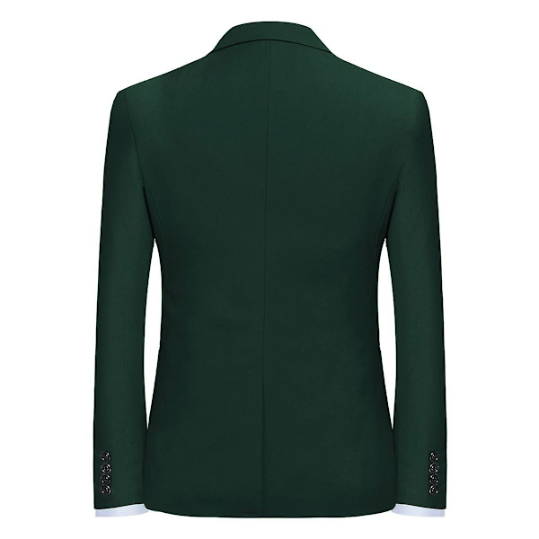Enknapps blazer Casual Top Jacka för män grön M