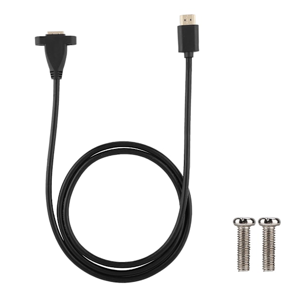 HDMI Hane till Hona Höghastighets Skruvpanelmonteringsförlängningskabel med Fästhål (1,2M)