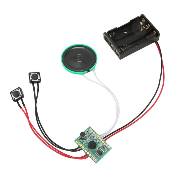 Ljudinspelningschip 4 Minuters Loop Spela In Spelbart DIY Grattiskort Chip för Presentförpackning Julkort