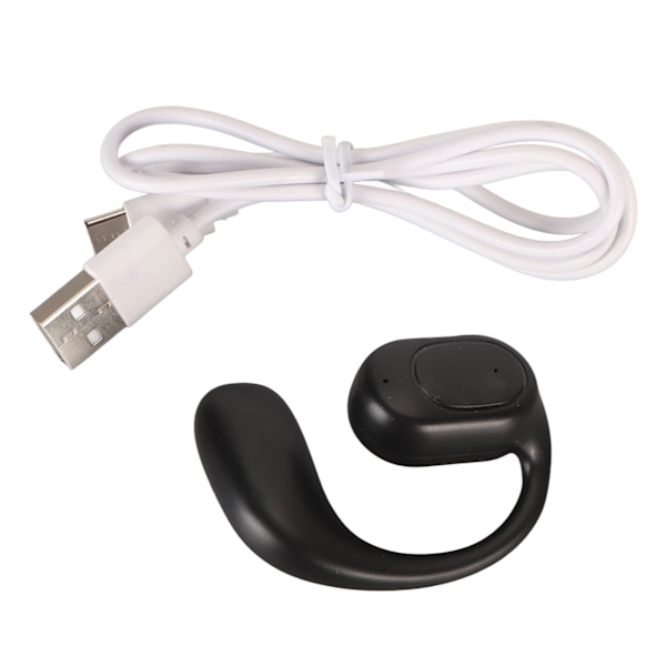Bluetooth-headset med stereoljud, brusreducering, lättviktig, handsfree, Bluetooth 5.3, trådlöst, enkelsidig