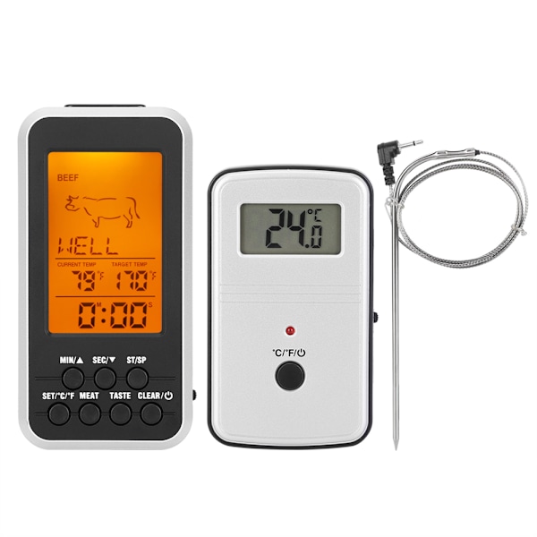 LCD Digital Display BBQ Grill Kötttermometer Kök Matlagningstermometer