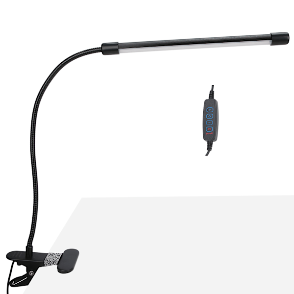 USB ClipOn LED Bordslampa Aluminiumlegering Flexibel Dimbar Tatuering Nagelkonst Skrivbord