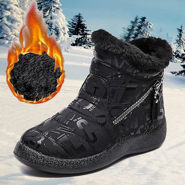 Dam Vintermode, Vattentäta Vardagliga Snökängor black boots 39