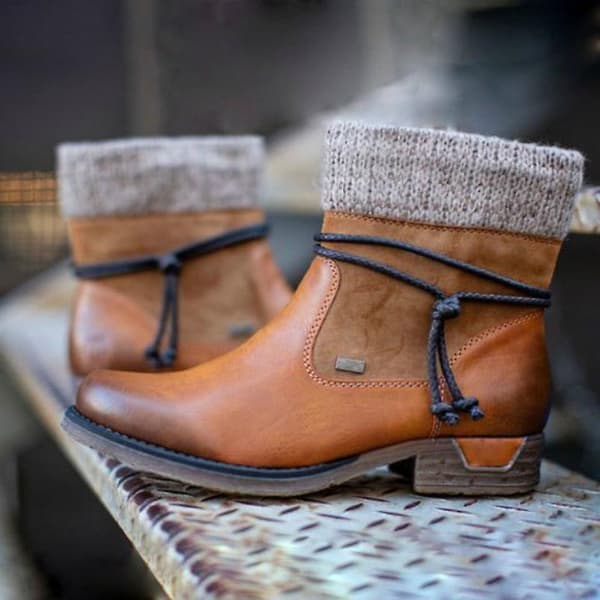 Kvinnor Höst, Vinter Ull Thicken, Ankel Snow Boot Black 9