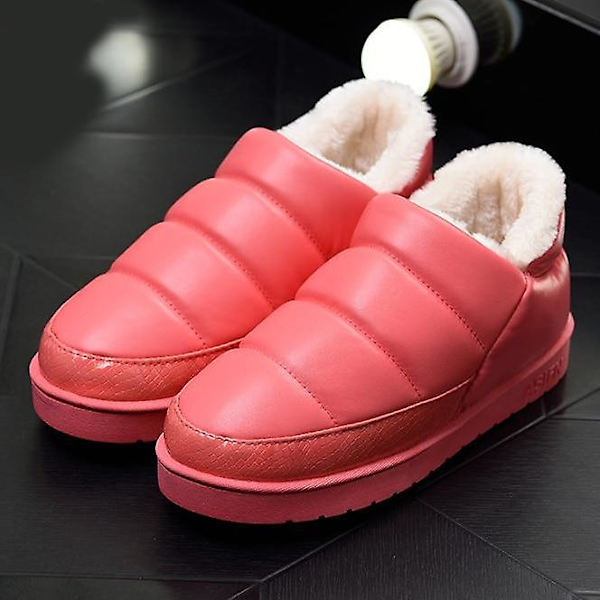 Kvinnor vinterpäls snö ankelboots red 8