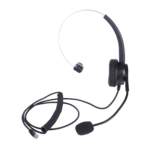 VH500?RJ9 Telefonheadset Justerbart Hörlurar med Brusreducerande Mikrofon