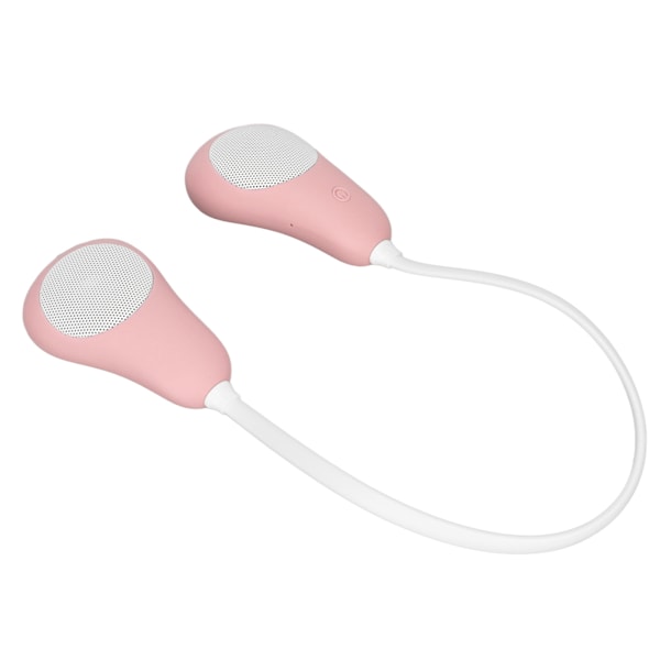 Nackbands Bluetooth-högtalare Stereo Handsfree Brusreducering Bärbar Högtalare för Hem Utomhussporter Resor Rosa