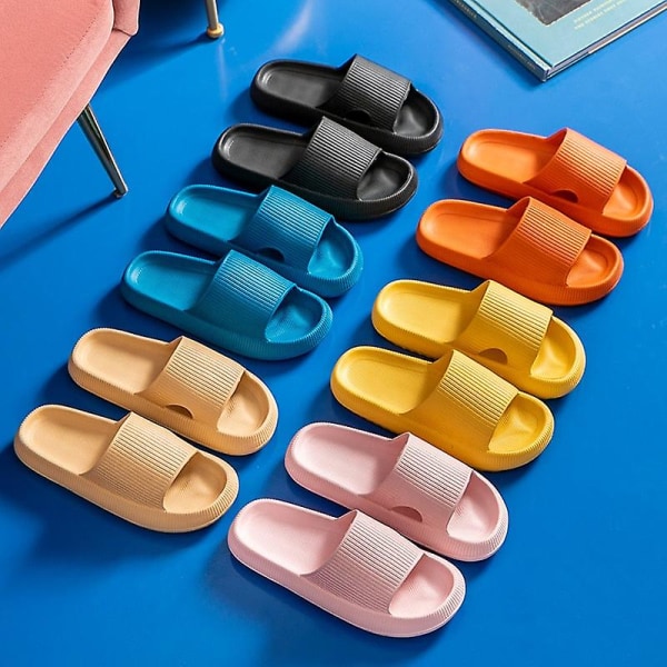 Sommar- Eva Soft Sole, Tjock Plattform, Anti-slip Leisure, Slide Sandaler orange 36-37(240mm)