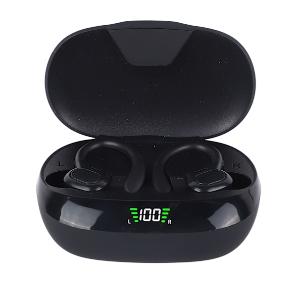 Trådlösa Bluetooth-hörlurar HD Smart Brusreducering Stereo Surround Sound Sport Hörlurar med Öronkrokar
