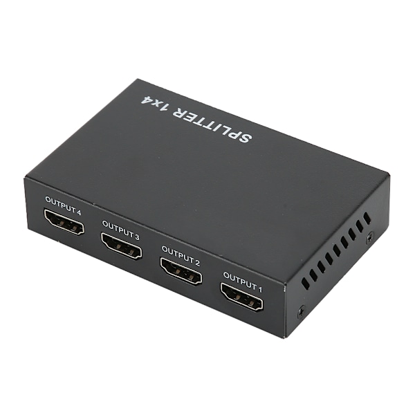 HDMI Splitter 1 Ingång 4 Utgång Switch 4 Port Hub Repeater Förstärkare V1.4 3D 4K 1080p