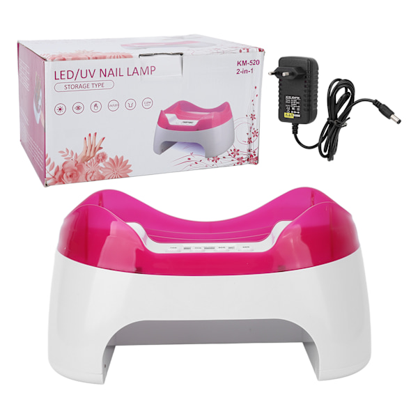 110W UV Gel Nagellampa med 4 Timerinställningar Multifunktionella Professionella Konstverktyg för Polish EU-kontakt 110?240V