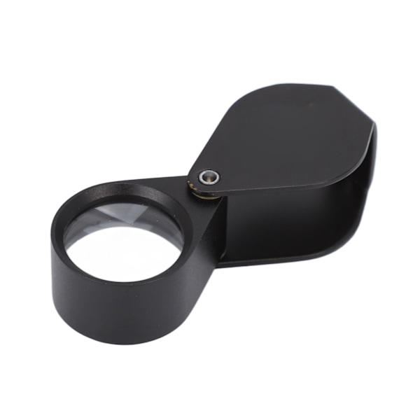 Mini Hopfällbart Förstoringsglas 10X 18mm Aluminiumlegeringsskal Bärbart för Tatuering Utomhusobservation